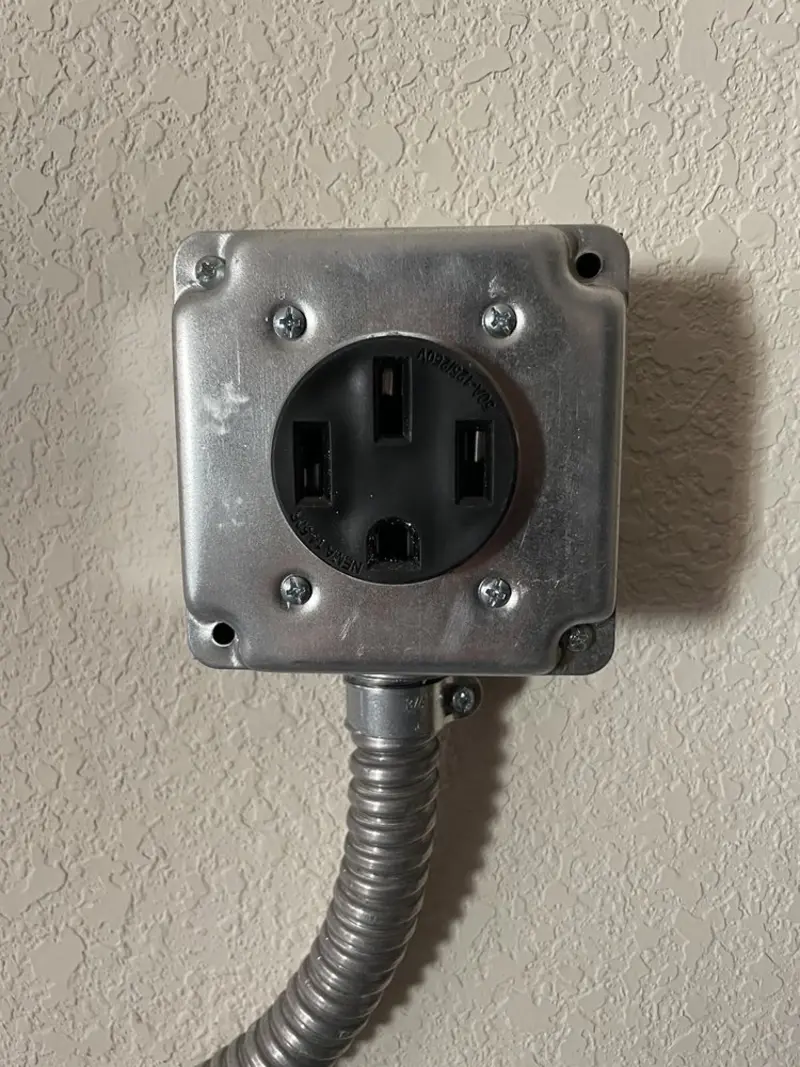 NEMA 14-50 outlet installed for Electrical Panel Upgrade in Omak